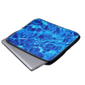 Blue Background Laptopschutzhülle (Vorne Knopf)