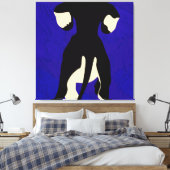 Blue Background Leinwanddruck (Insitu (Schlafzimmer))