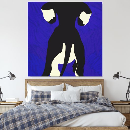 Blue Background Leinwanddruck (Insitu (Schlafzimmer))