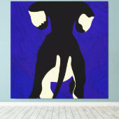 Blue Background Leinwanddruck (Insitu (Holzboden))