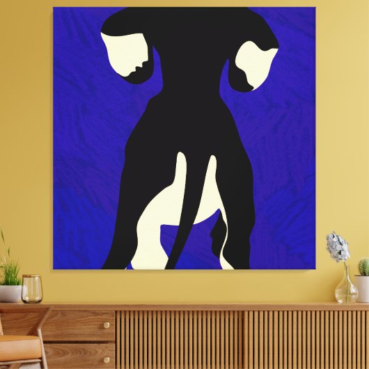 Blue Background Leinwanddruck (Insitu (Wohnzimmer))