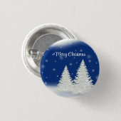 Blue Background mit dem Weihnachtsbaum Button (Vorne & Hinten)