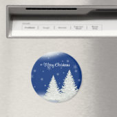 Blue Background mit dem Weihnachtsbaum Magnet (In Situ (Geschirrspüler))