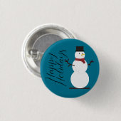 Blue Background mit Snowman Button (Vorne & Hinten)