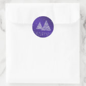 Blue Background Sticker für Schnee und Weihnachtsb (Tasche)