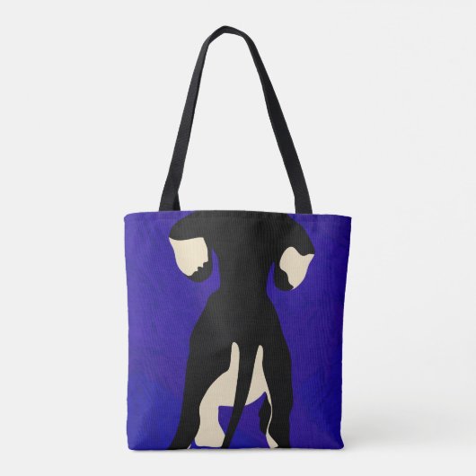 Blue Background Tasche (Rückseite)