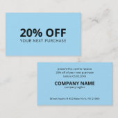 Blue Background Visitenkarte (Vorne/Hinten)