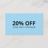 Blue Background Visitenkarte (Vorderseite)