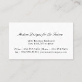 Blue Background Visitenkarte (Rückseite)