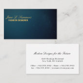 Blue Background Visitenkarte (Vorne/Hinten)