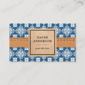 Blue Bad Kitchen Flooring Tiles Installer Visitenkarte (Vorderseite)