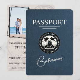 Blue Bahamas Passport Save the Date