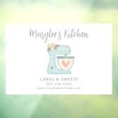 Blue Baker Konditorei Koch Business Window Clubing Fensteraufkleber (Blatt 3)