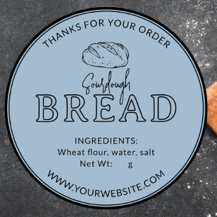 Blue Bakery Sourdough Brot Danke Sticker