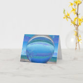 Blue Ball Birthday Card Karte (Gelbe Blume)