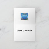 Blue Ball Birthday Card Karte (Innenseite)