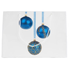 Blue Ball Weihnachtsschmuck Große Geschenktasche Geschenktüte