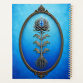 Blue Ballerina Stone Flower Notebook Planer (Rückseite)