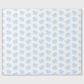 Blue Ballet Birthday Pointe Shoes Geschenkpapier (Flach)