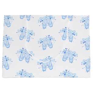 Blue Ballet Birthday Pointe Shoes Große Geschenktüte