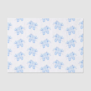 Blue Ballet Birthday Pointe Shoes Seidenpapier