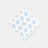 Blue Ballet Birthday Pointe Shoes Serviette (Ecke)