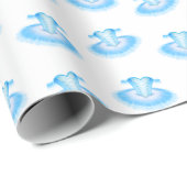 Blue Ballet Birthday Tutu Wasserfarbe Geschenkpapier (Rolleneckpunkt)