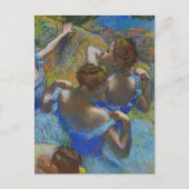 Blue Ballet Dancers Edgar Degas Postkarte (Vorderseite)