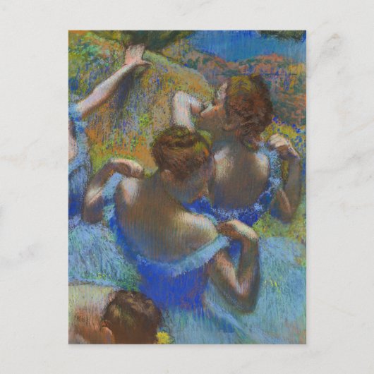 Blue Ballet Dancers Edgar Degas Postkarte (Vorderseite)