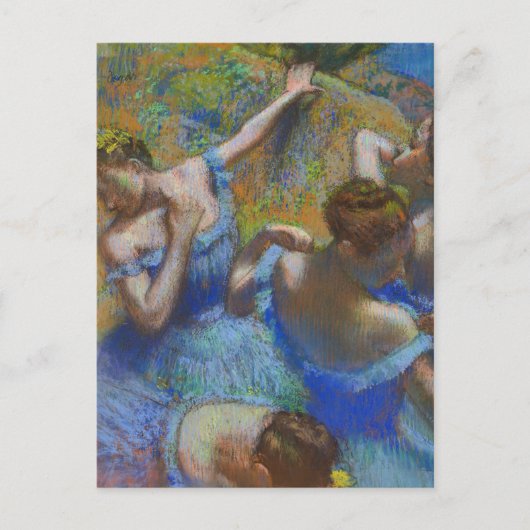 Blue Ballet Dancers Edgar Degas Postkarte (Vorderseite)