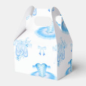 Blue Ballet Geburtstag Tutu & Pointe Schuhe Geschenkschachtel (Rückseite)