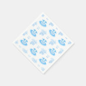 Blue Ballet Geburtstag Tutu & Pointe Schuhe Serviette (Ecke)