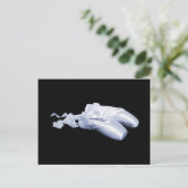 Blue Ballet Shoes Postkarte (Stehend Vorderseite)