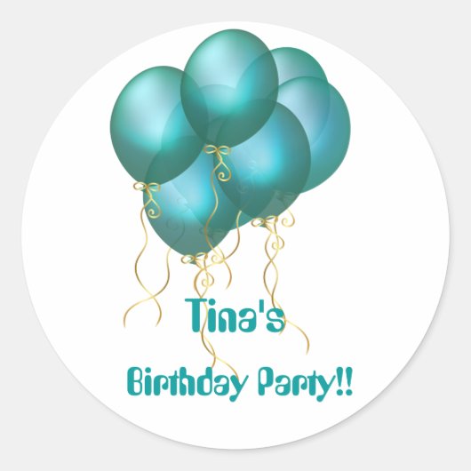 Blue Ballon Stickers (Vorderseite)