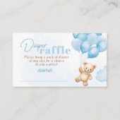 Blue Ballons Teddy Bär Degle Lotterie Begleitkarte (Vorderseite)