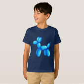 Blue Balloon Animal Dog T-Shirt (Vorne ganz)