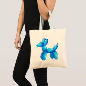 Blue Balloon Animal Dog Tote Bag Tragetasche (Vorderseite (Produkt))