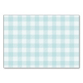 Blue Balloon Baby Dusche mit einer Reservierungska Tischnummer (Rückseite)