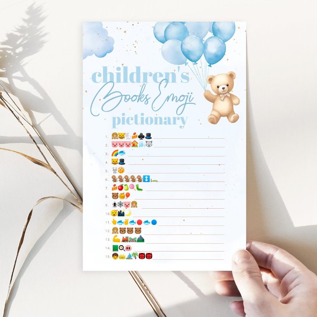 Blue Balloon Bären Kinderbücher Emoji-Picktionary (Von Creator hochgeladen)