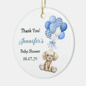 Blue Balloon Boy Baby Shower Ornament (Links)