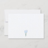 Blue Balloon Diaper Raffelkarte Einladung (Rückseite)