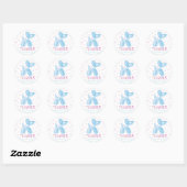 Blue Balloon Dog Gastgeschenk Sticker (Blatt)