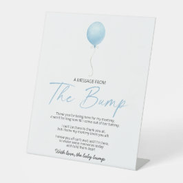 Blue Balloon eine Meldung aus dem Bump Sockelschild