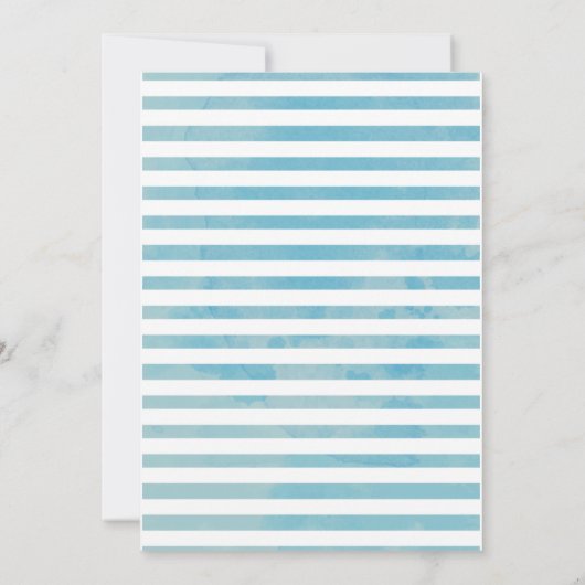 Blue Balloon Es ist eine junge Niedliche Elephant  Einladung (Rückseite)