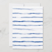 Blue Balloon Eucalyptus Baby Dusche Einladung (Rückseite)