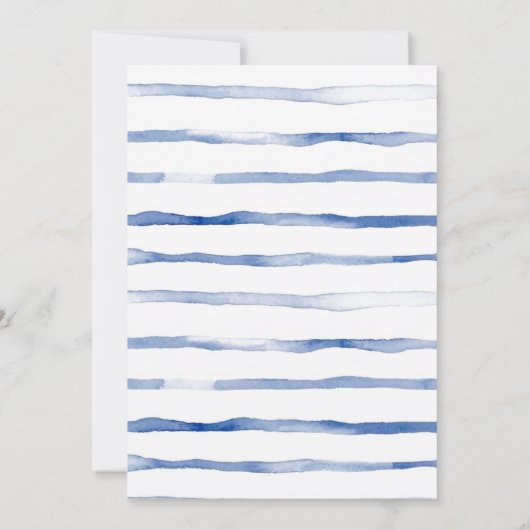 Blue Balloon Eucalyptus Boy Baby Showroom Einladung (Rückseite)