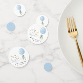 Blue Balloon, Eukalyptus, Grüne, Erster Geburtstag Konfetti