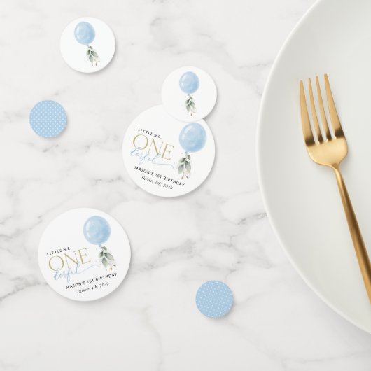 Blue Balloon, Eukalyptus, Grüne, Erster Geburtstag Konfetti (Gruppe)