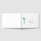 Blue Balloon Garland Baby Showbook Gästebuch (Voll)