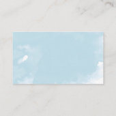 Blue Balloon Greenerenery Baby Duwer Diaper Raffle Begleitkarte (Rückseite)